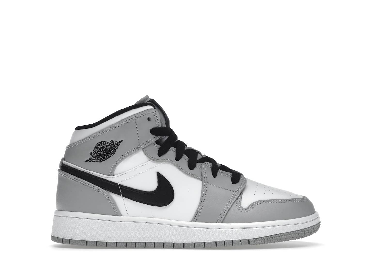 Air Jordan 1 Mid GS Light Smoke Grey