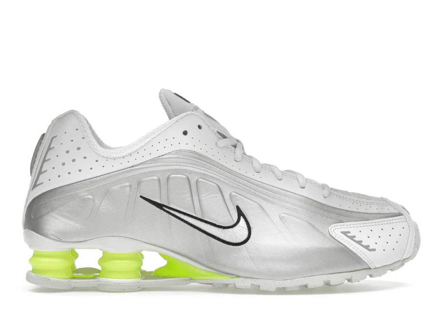 Nike Shox R4 "Metallic Silver / Volt"