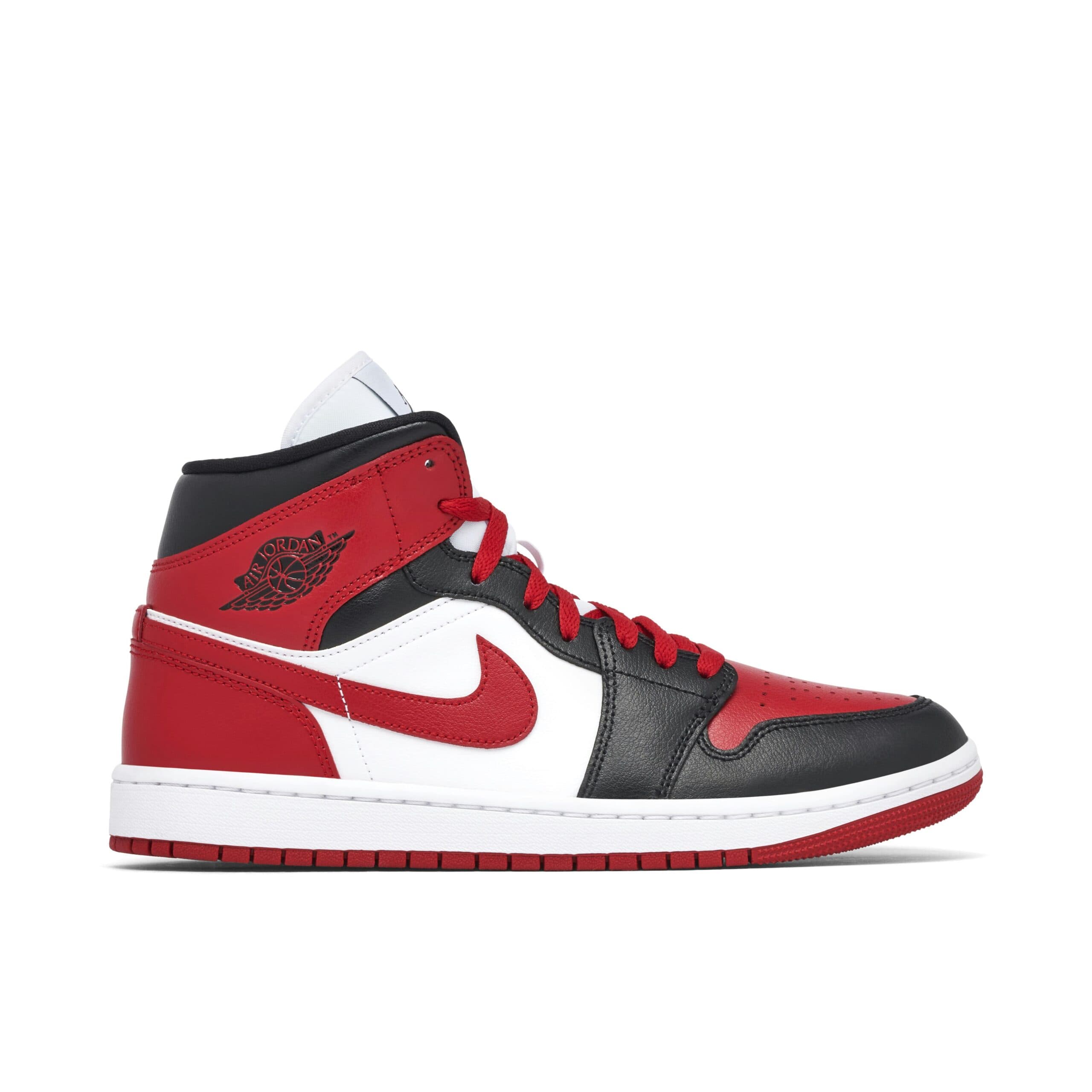 W Nike Air Jordan 1 Mid "Black / Gym Red"