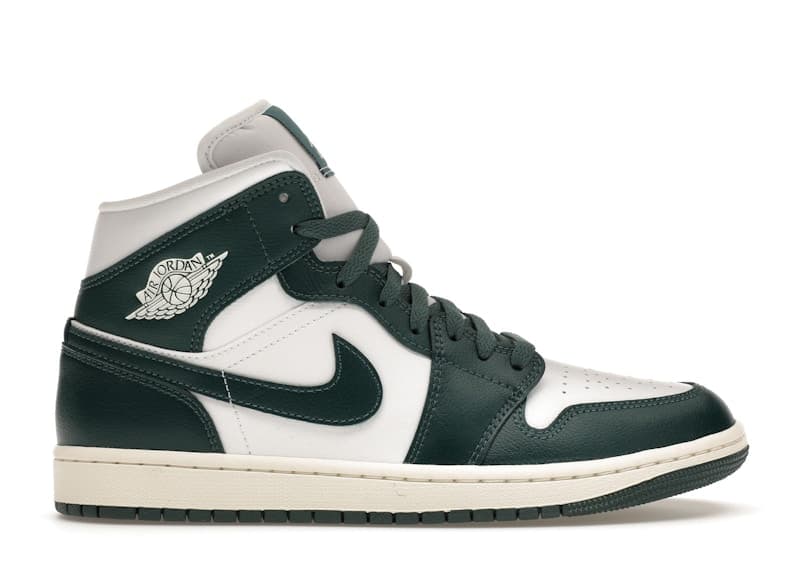 W Air Jordan 1 Mid White Oxidized Green