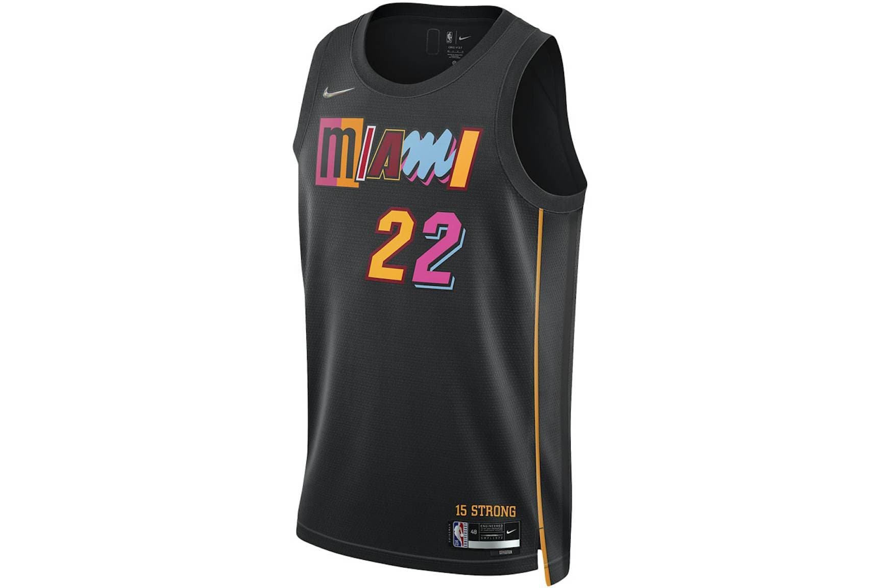 Nike NBA Miami Heat Jimmy Butler 22 75th Anniversary City Edition Swingman Jersey