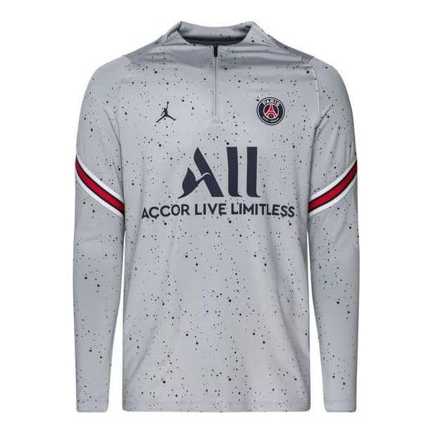 Air Jordan PSG Sudadera con Media Cremallera de Tejido Dri-Fit