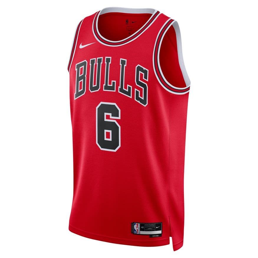 Nike NBA Chicago Bulls Alex Caruso 6 Icon Edition Swingman Jersey