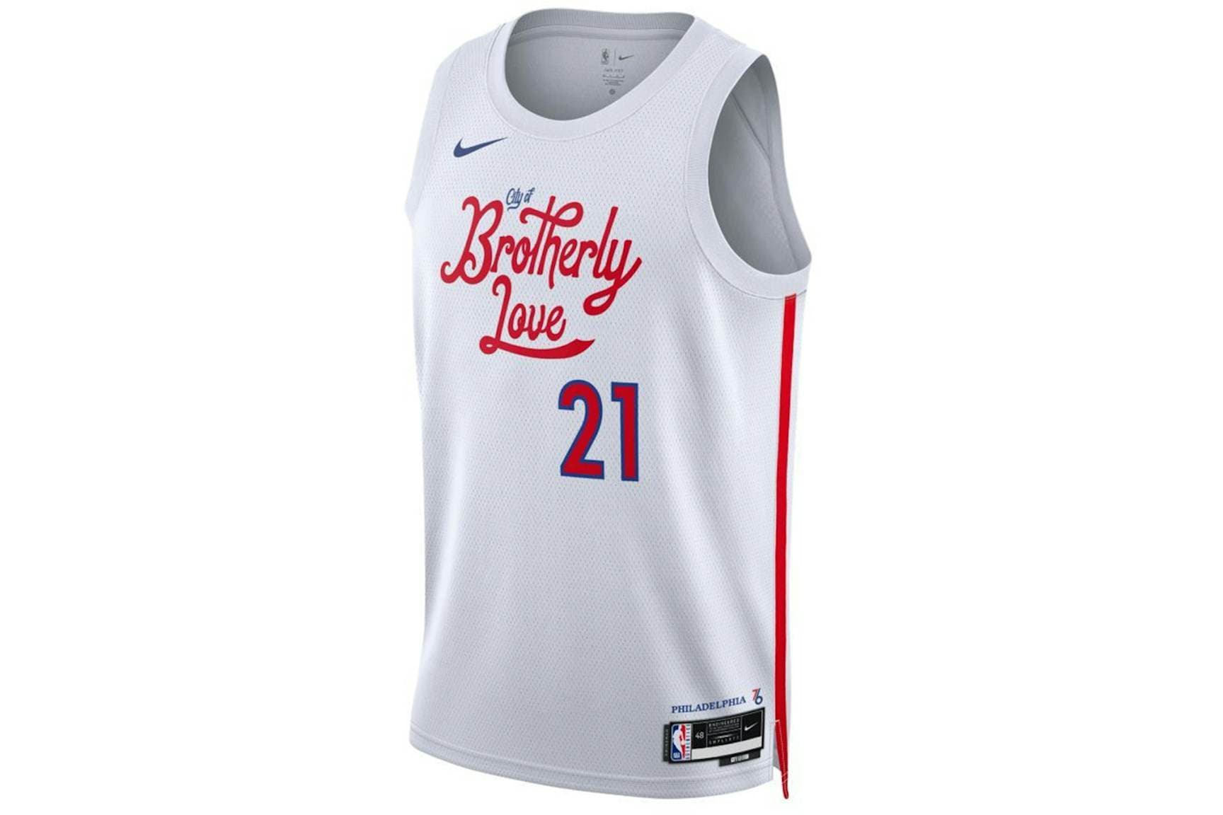 Nike NBA Philadelphia 76ers Joel Embiid 21 City Edition Swingman Jersey