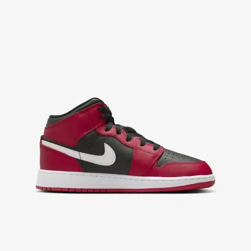 Air Jordan 1 Mid SE GS "Black / Gym Red"