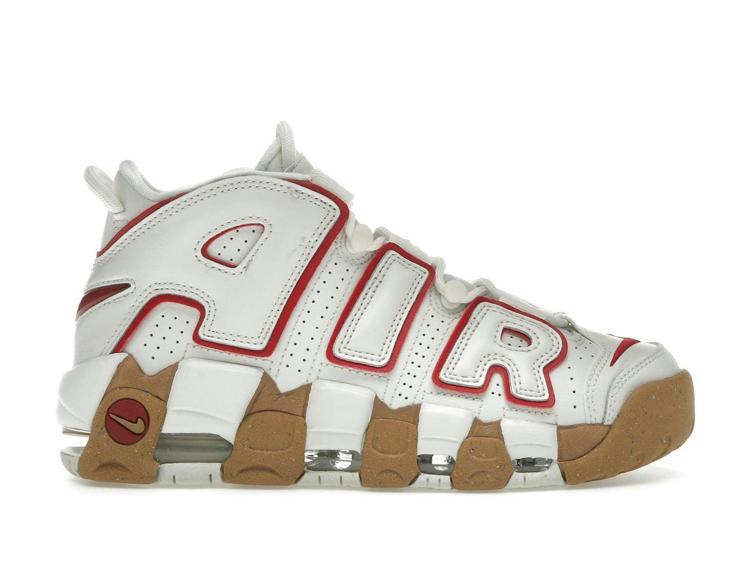 W Nike Air More Uptempo "Phantom/ Gym Red"