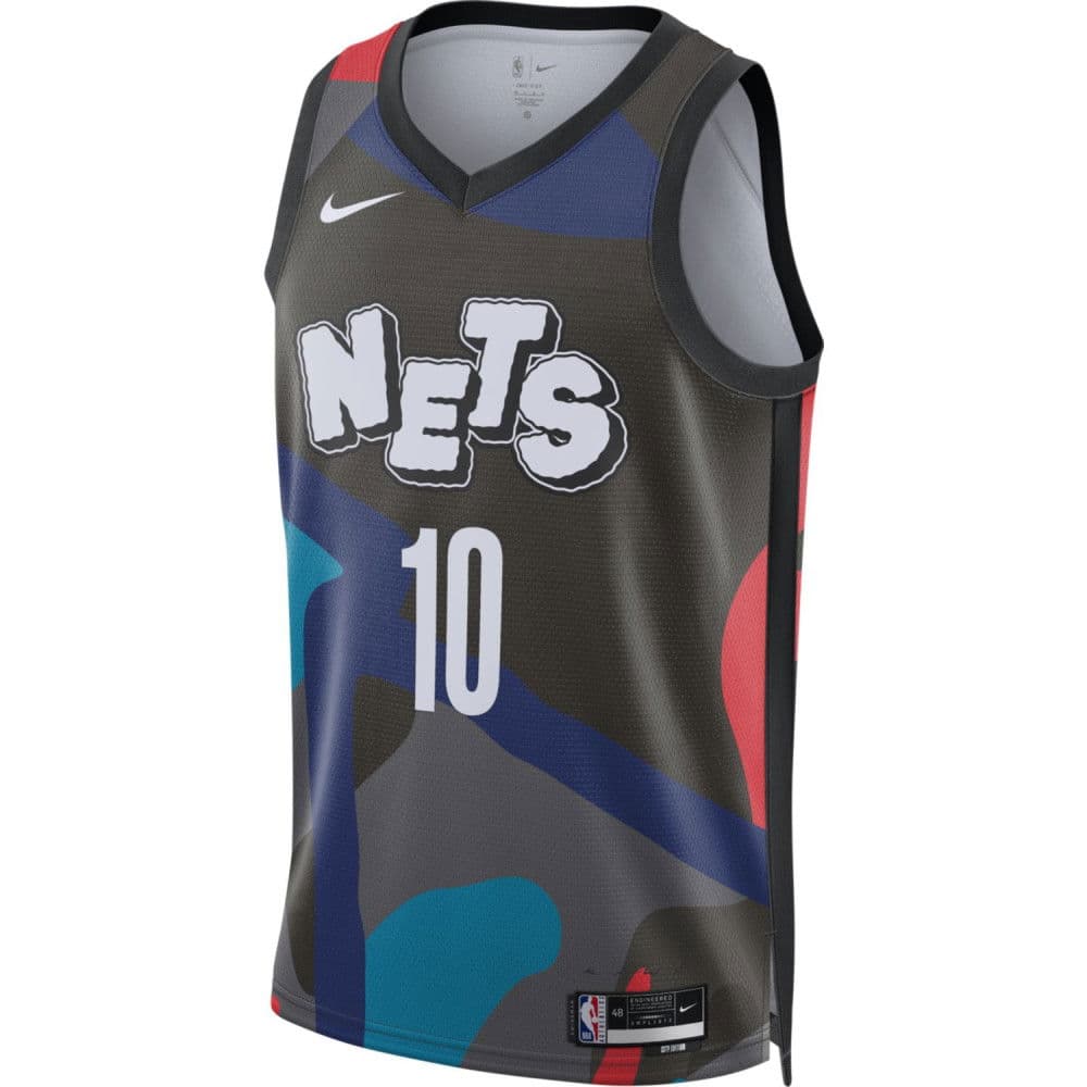 Nike NBA x KAWS Brooklyn Nets Ben Simons 10 City Edition Swingman Jersey