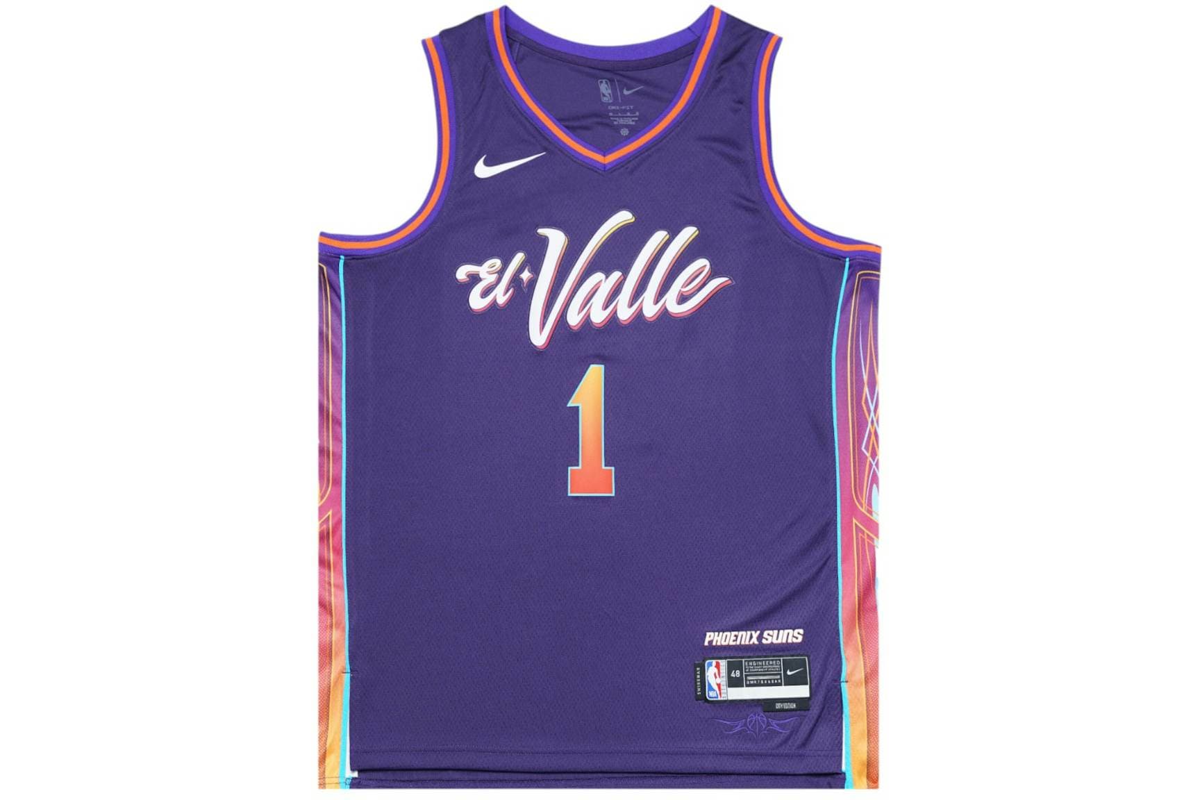 Nike NBA Phoenix Suns El Valle Devin Booker 1 City Edition Swingman Jersey