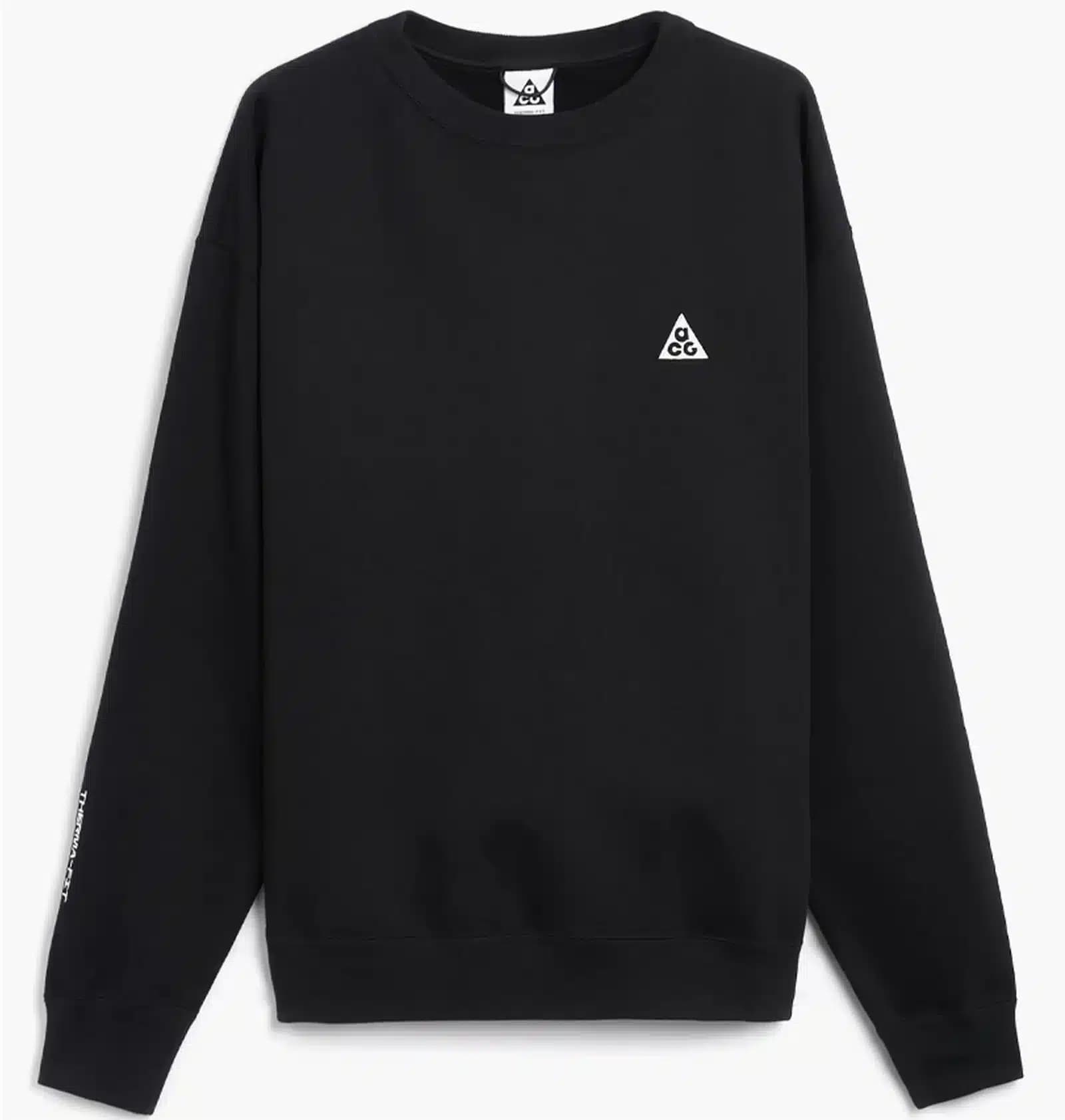 Nike ACG Sudadera de Cuello Redondo de Tejido Therma-Fit Con Logo Bordado