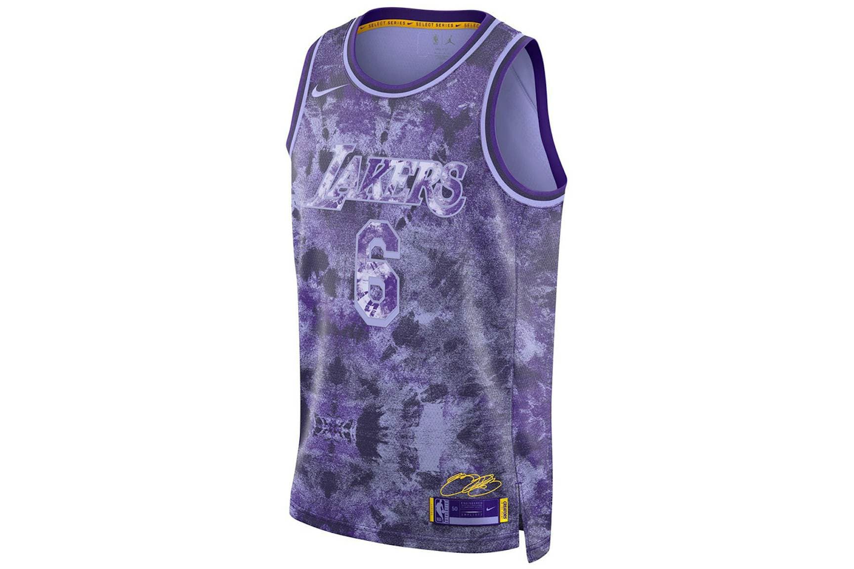 Nike NBA Los Angeles Lakers LeBron James 6 Creators In The Paint Select Series Jersey