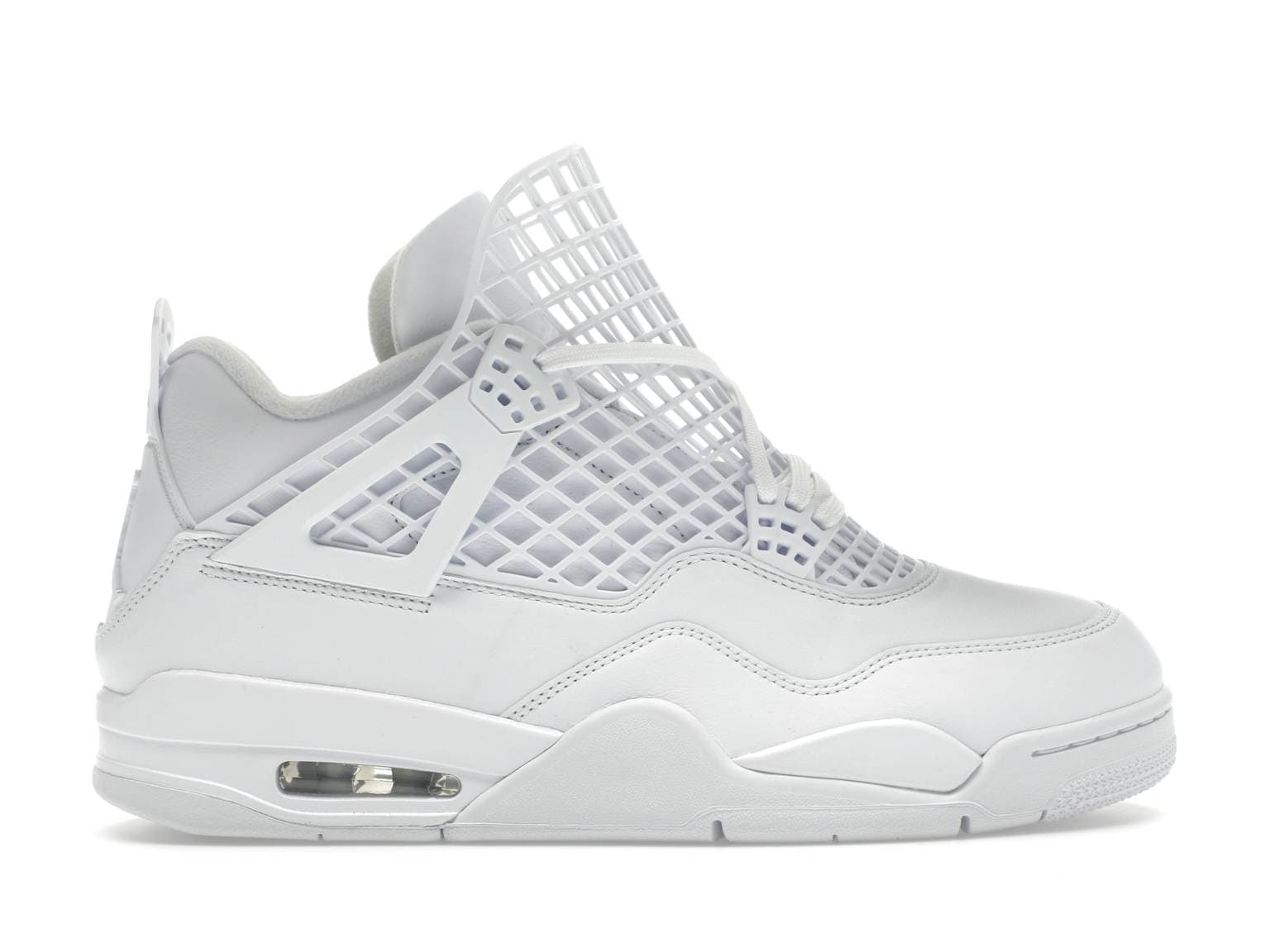 W Air Jordan 4 Net "Triple White"