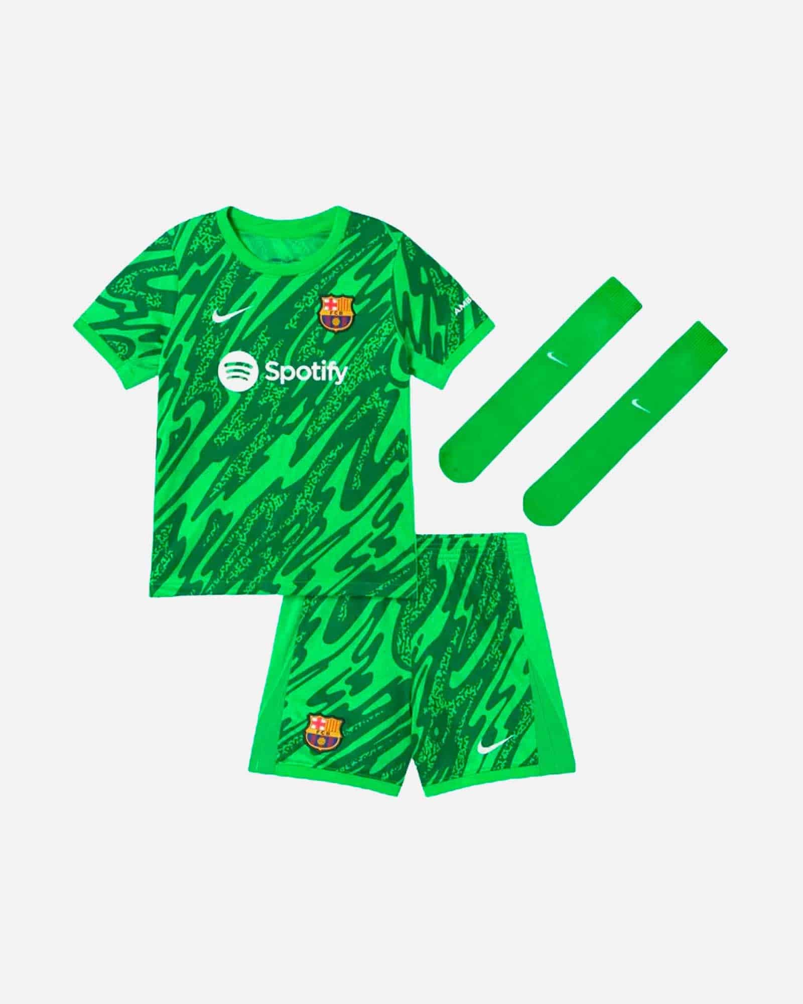 Nike Barcelona FC Equipación Del Portero Completa Para Niños Pequeños
