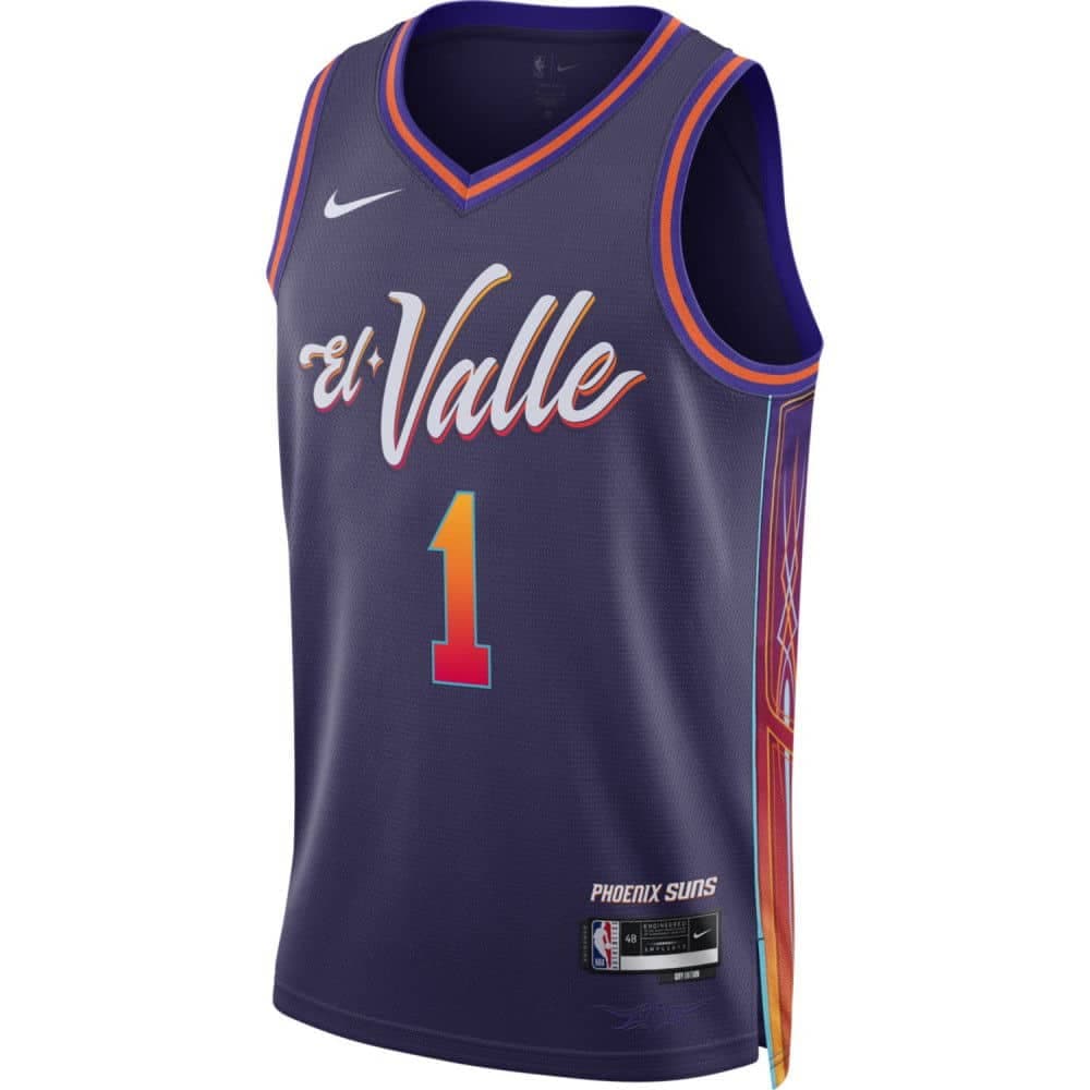 Nike NBA Phoenix Suns The Valley Devin Booker 1 City Edition Swingman Jersey