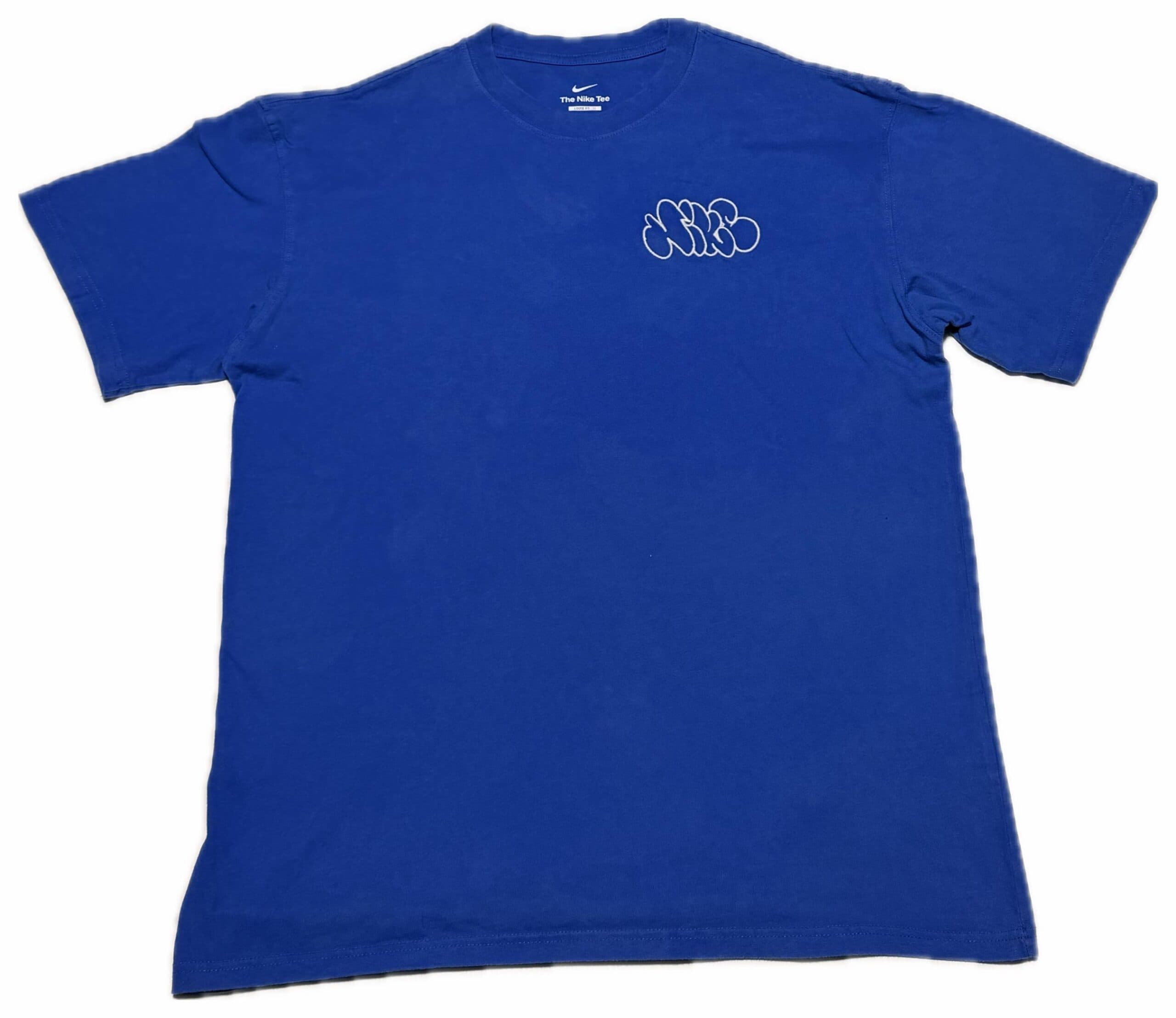 Nike Camiseta de Algodón Con Logo Bordado y Efecto Lavado