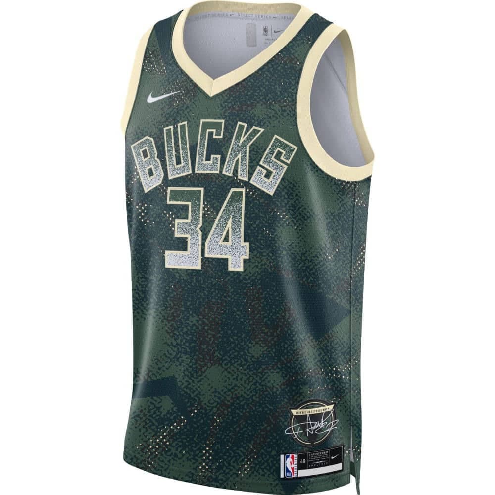 Nike NBA Milwaukee Bucks Giannis Antetokounmpo 34 2025/26 Select Series Jersey