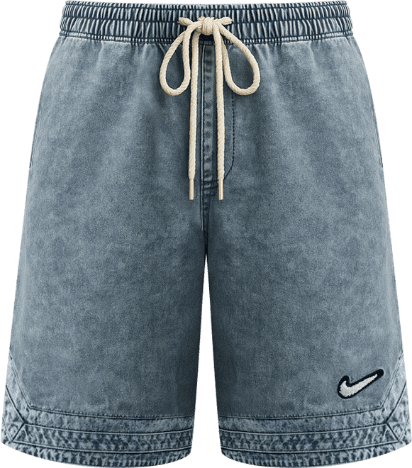 Nike Force Shorts de Tejido Denim con Logo Bordado