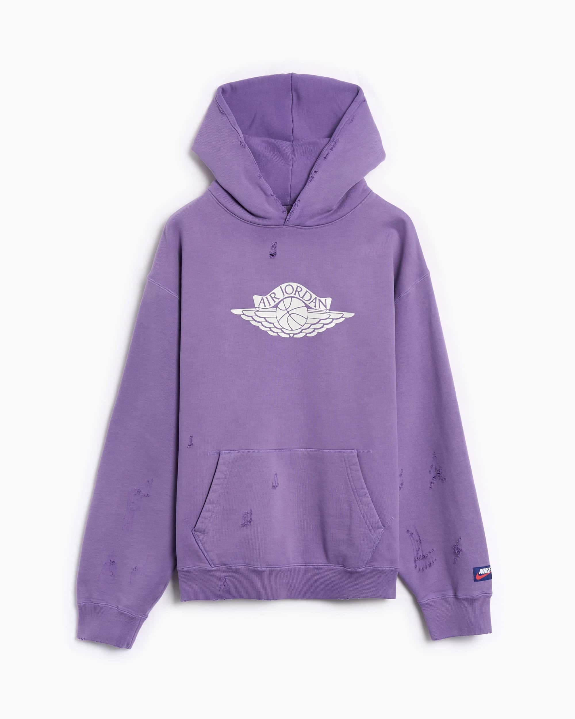 Air Jordan Rare Air Fleece Sudadera de Efecto Desgastado con Capucha