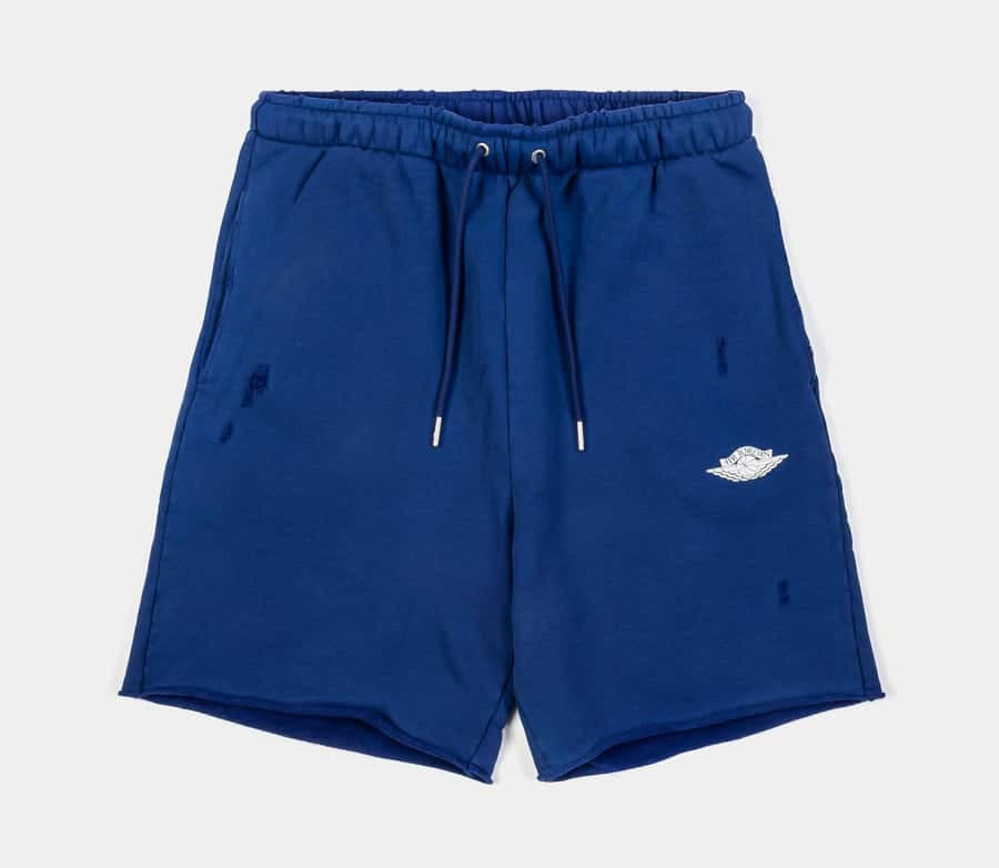 Air Jordan Rare Air Fleece Pantalones Shorts de Efecto Desgastado