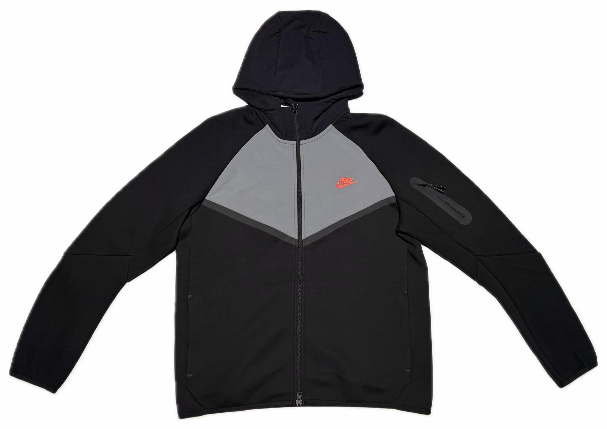 Nike Sportswear Tech Fleece Chaqueta con Cremallera Completa y Detalles de Tejido Woven