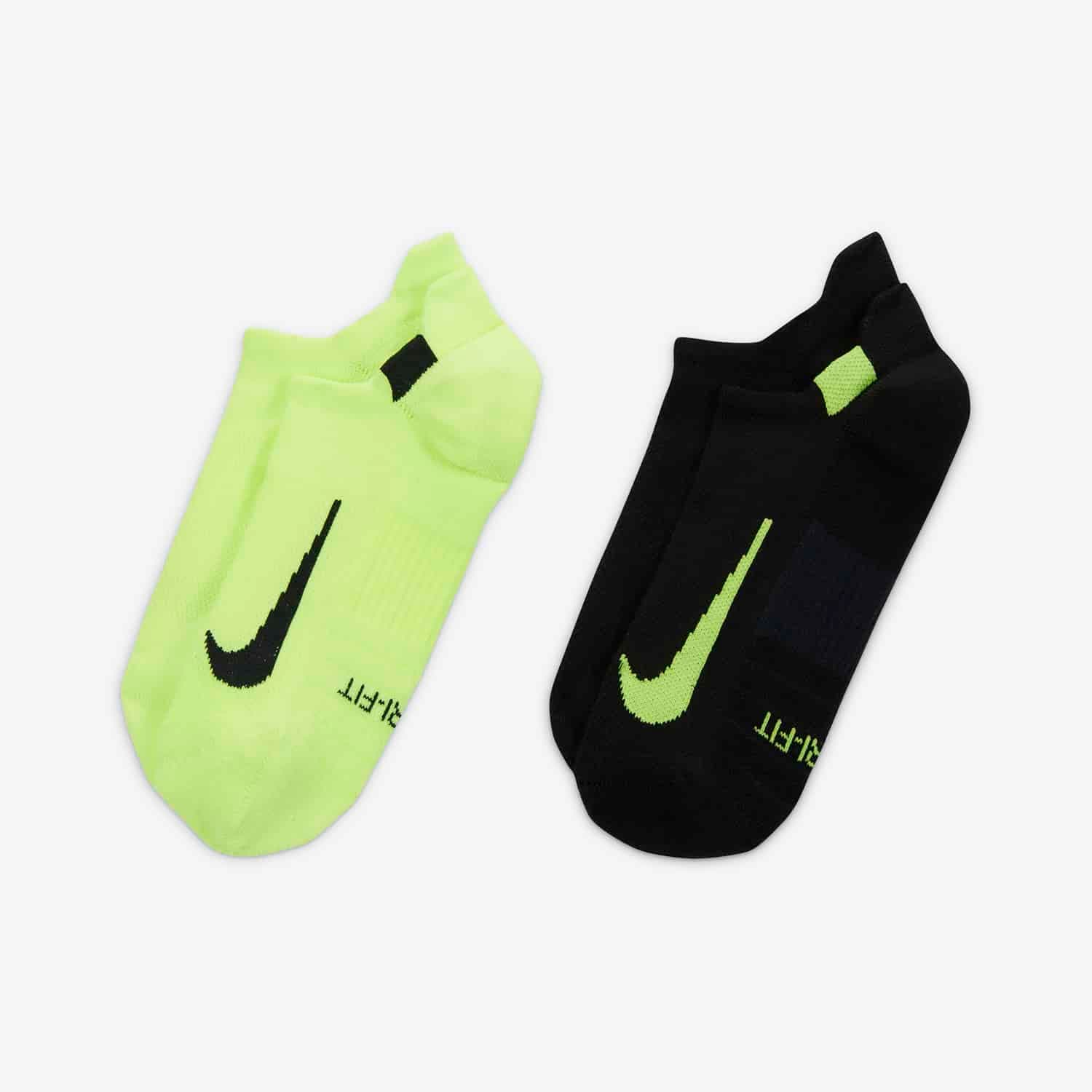 Nike Multiplier Calcetines Invisibles de Tejido Dri Fit Pack de 2 Pares